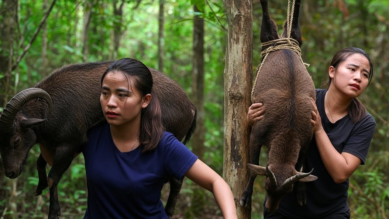 7 Days of Survival in the Deep Jungle | Tracking Wild Goats, Setting Traps & Facing Surprise Attack