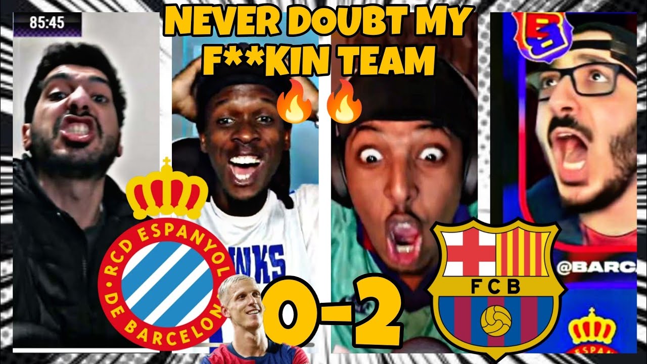 Barcelona fans go BALLISTIC after two CRAZY goals in the final five minutes🔥