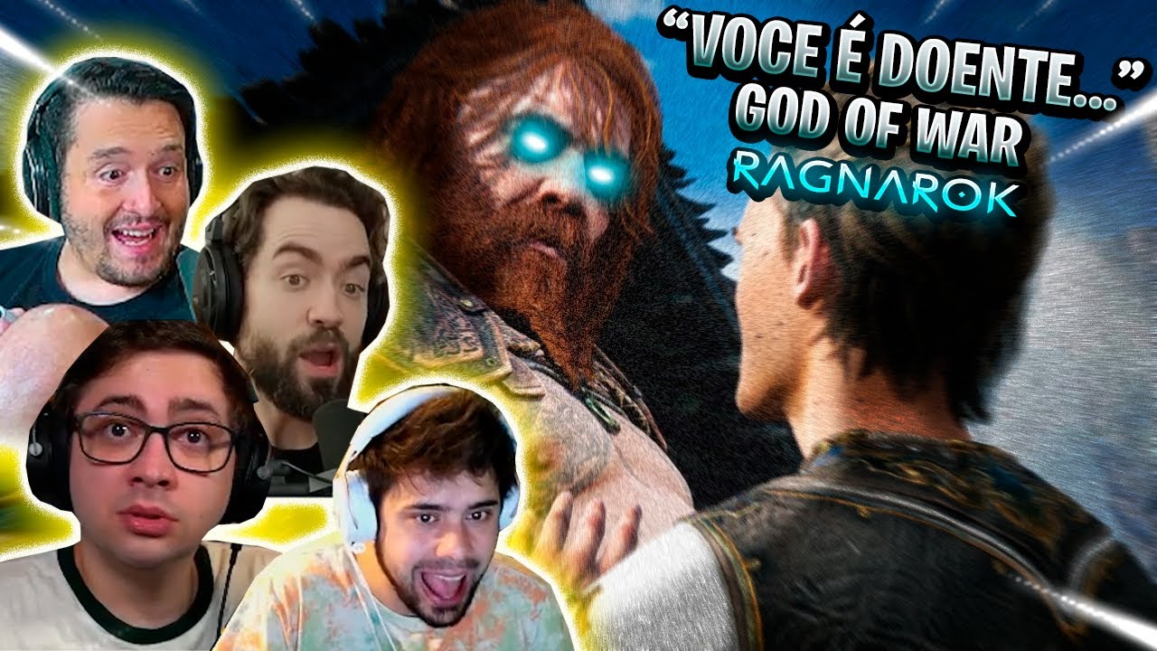 STREAMERS REAGINDO A PRIMEIRA APARIÇÃO DE HEIMDALL E ATREUS INDO PARA ASGARD GOD OF WAR RAGNAROK