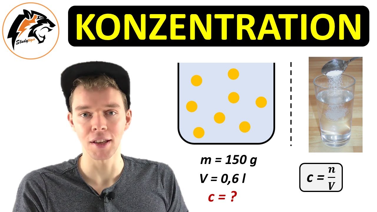Konzentration berechnen – (mit Aufgaben) | NEU