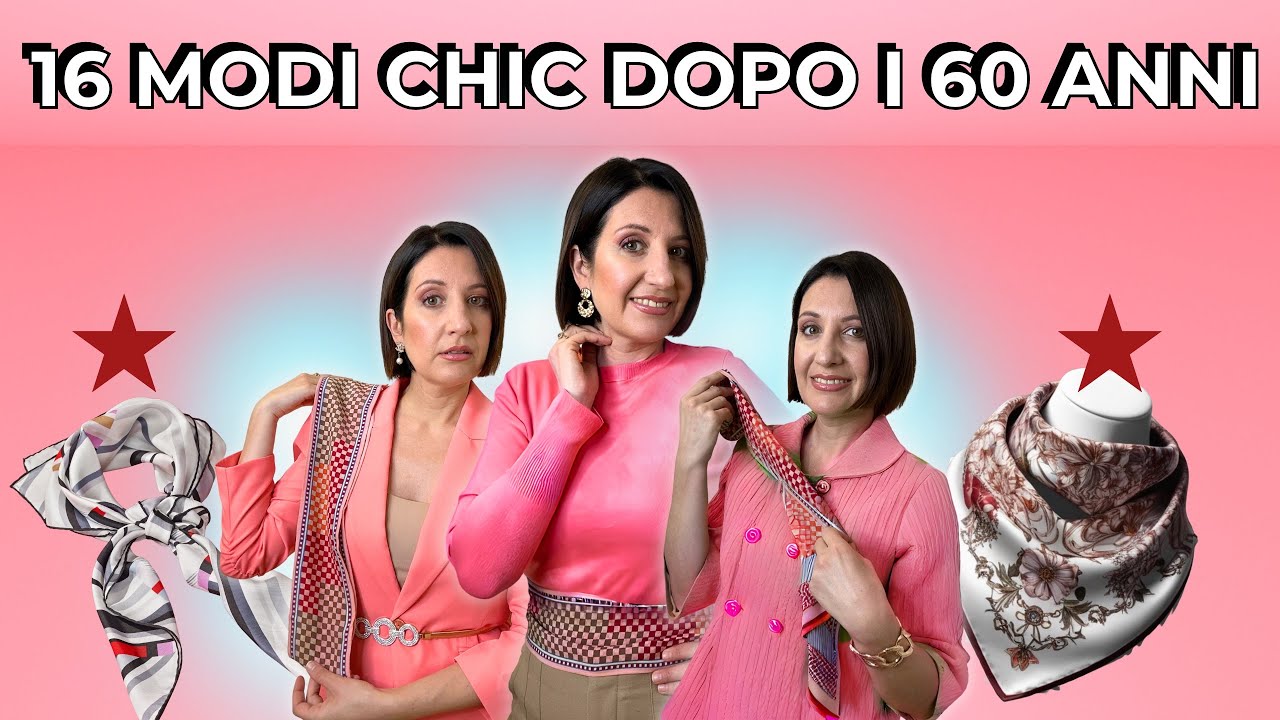 Over 50: 16 modi eleganti per indossare il foulard (senza errori)