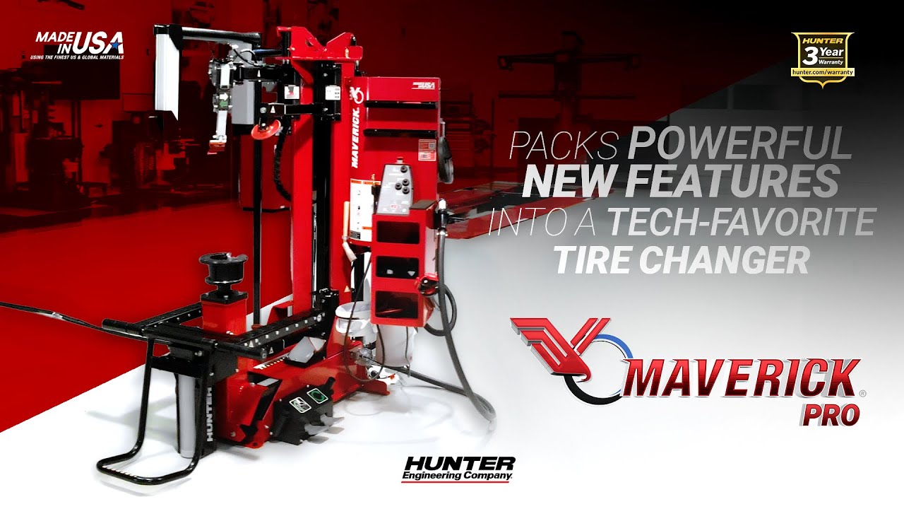 Montażownica do opon Maverick&reg; Pro firmy Hunter Engineering bazuje na popularnym, oryginalnym mod...