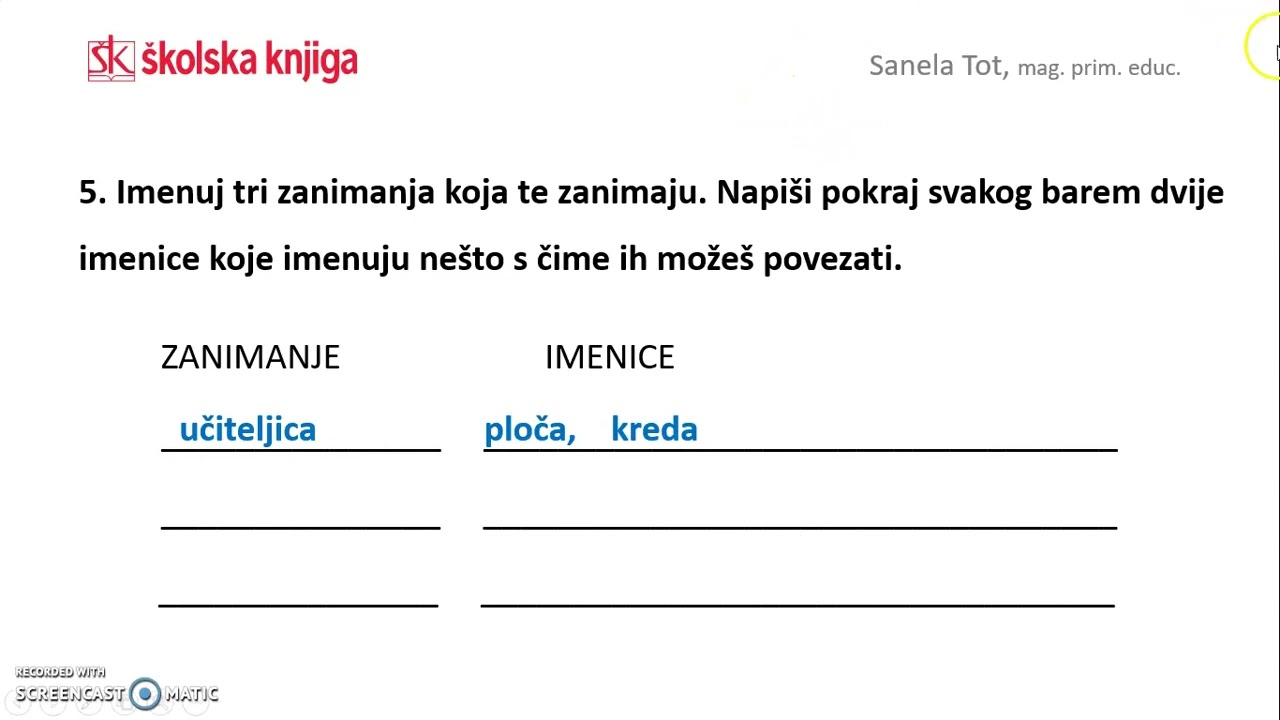 Ponavljanje sadržaja trećeg razreda