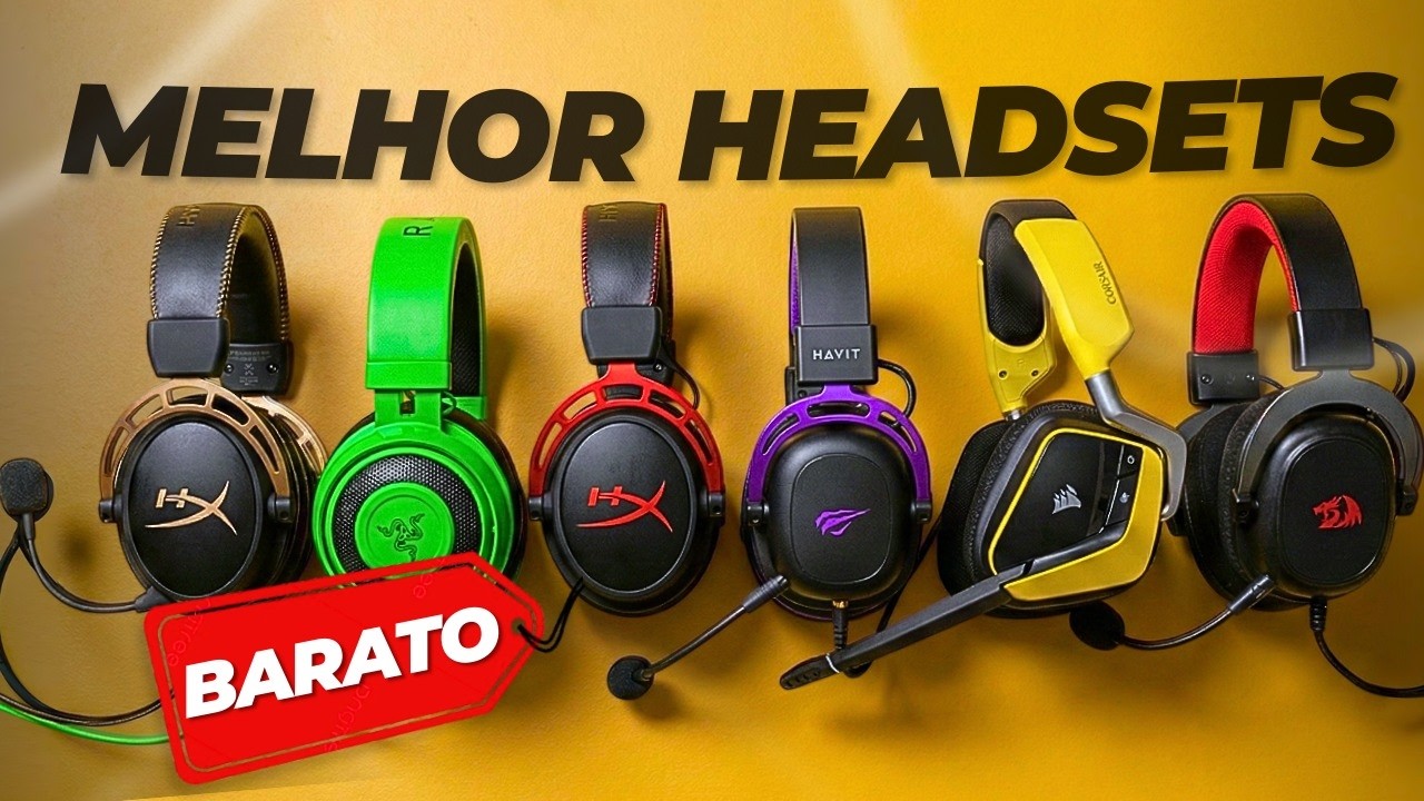 COMPRE O CERTO! MELHORES Headsets GAMERS Custo-Benefício 2026 (Áudio e Microfone INCRÍVEL)