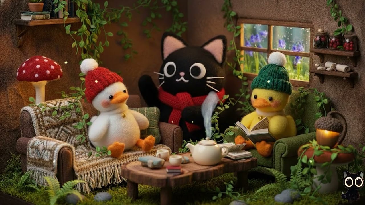 Snowy Forest Campfire Night 🌙 | Cozy Campfire Jazz Lo-Fi for Late Focus and Relaxation Tonight