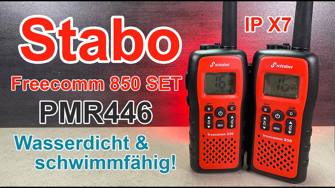 Zwei tolle Handfunkgeräte: STABO FREECOMM 850 SET - PMR446