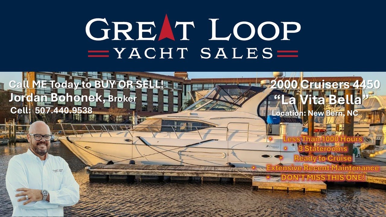 ****ПРОДАНО**** Продается моторная яхта Cruisers 4450 Express | 199 900 долларов | Готова к круиз...