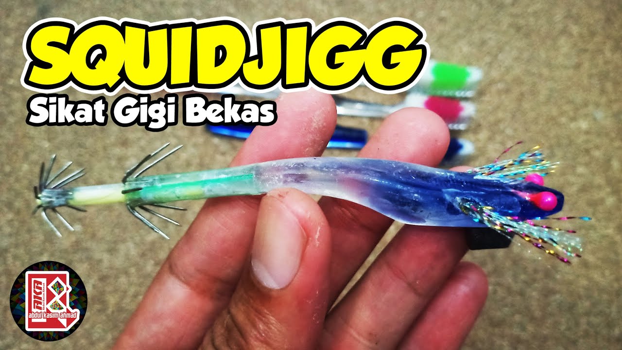 CARA MEMBUAT SQUID JIG DARI SIKAT GIGI BEKAS