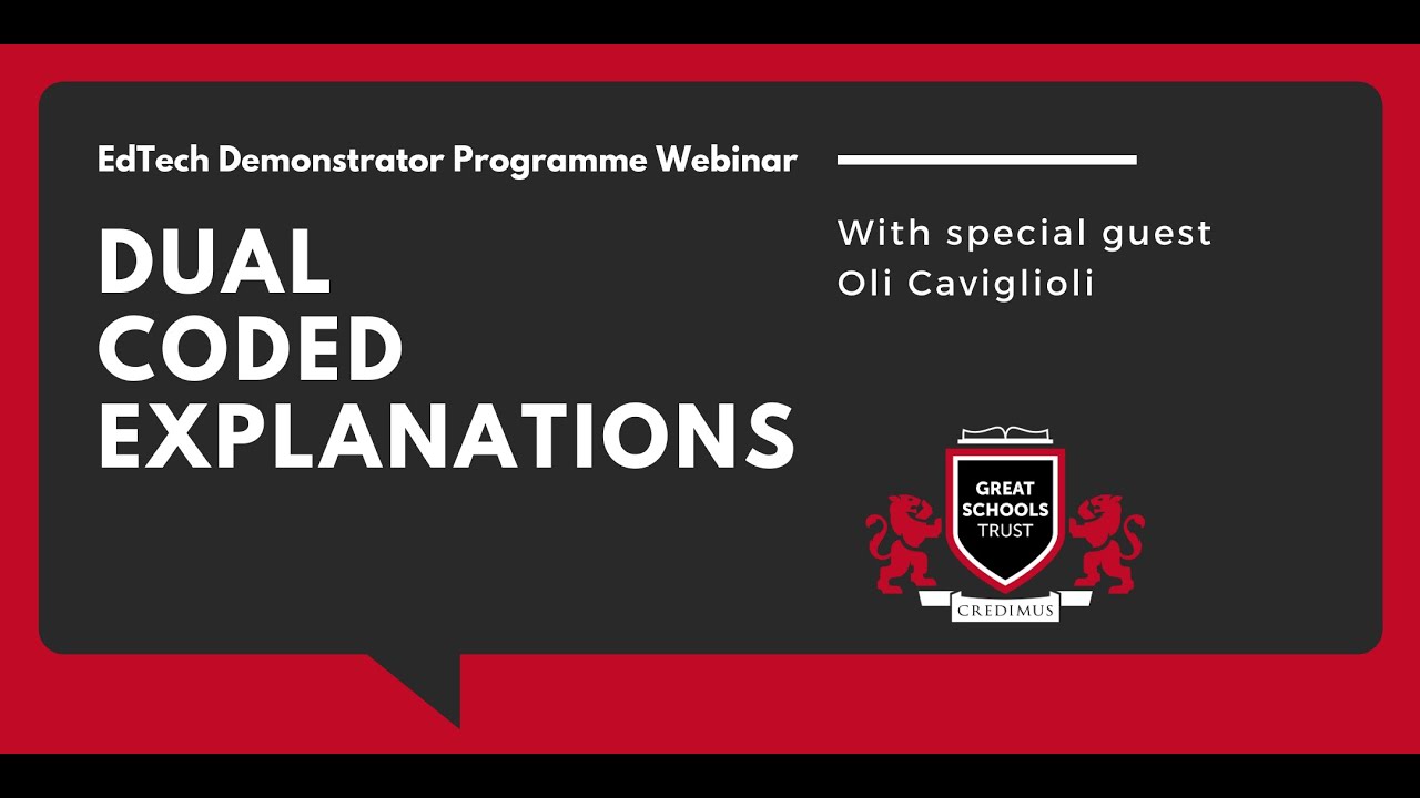 Webinar 004 | Dual Coded Explanations (with Oli Caviglioli)