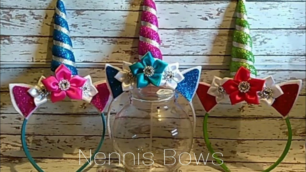 COMO HACER UNA DIADEMA DE UNICORNIO. TUTORIAL FACIL DE HACER. UNICORN HEADBAND DIY.