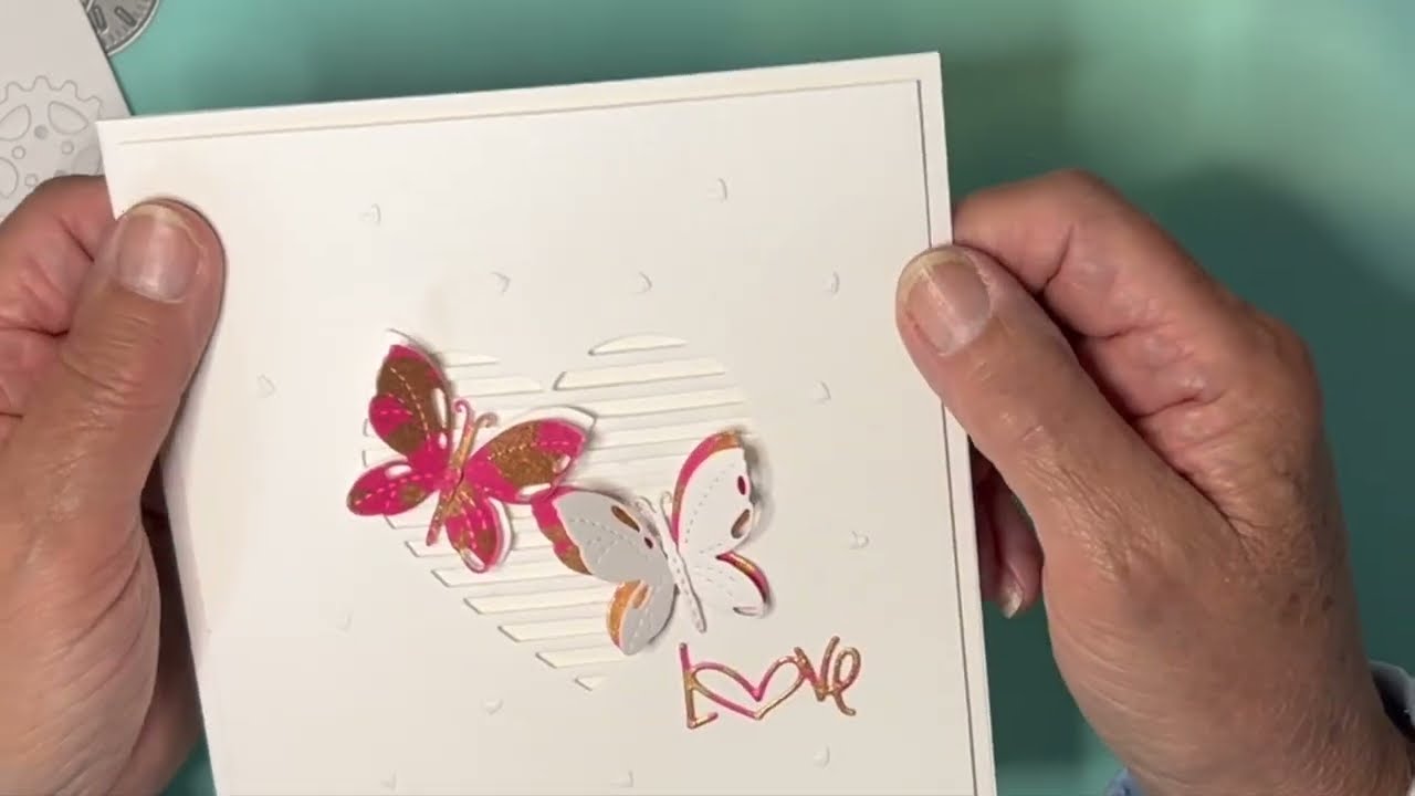 Faux embossing folder effect