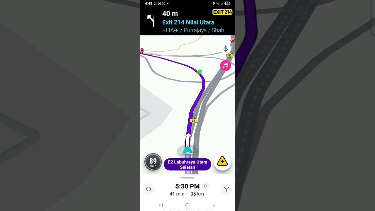 Waze to nilai utara