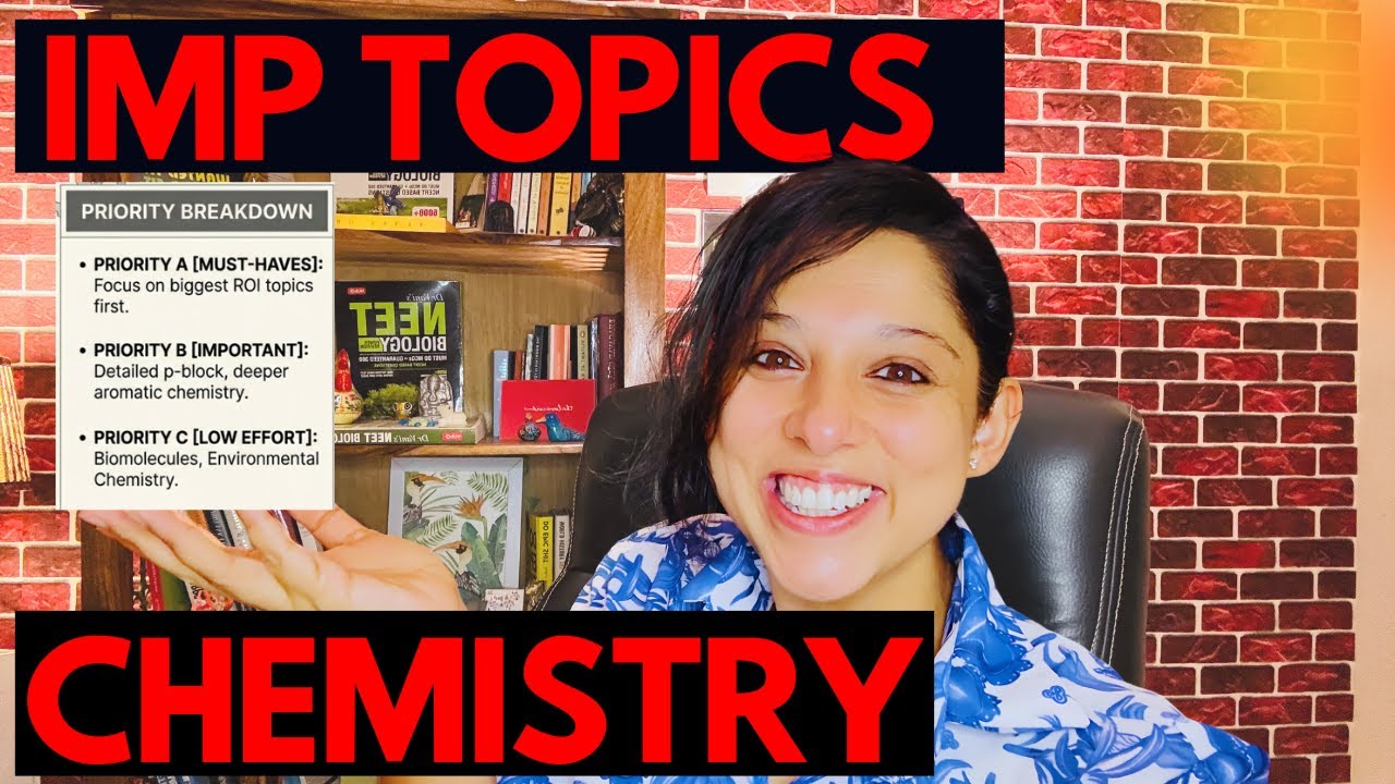 Most Important Chemistry Topics 🚨 | JUST Do This & Score 170/180 | NEET 2026 | Dr. Vani Sood