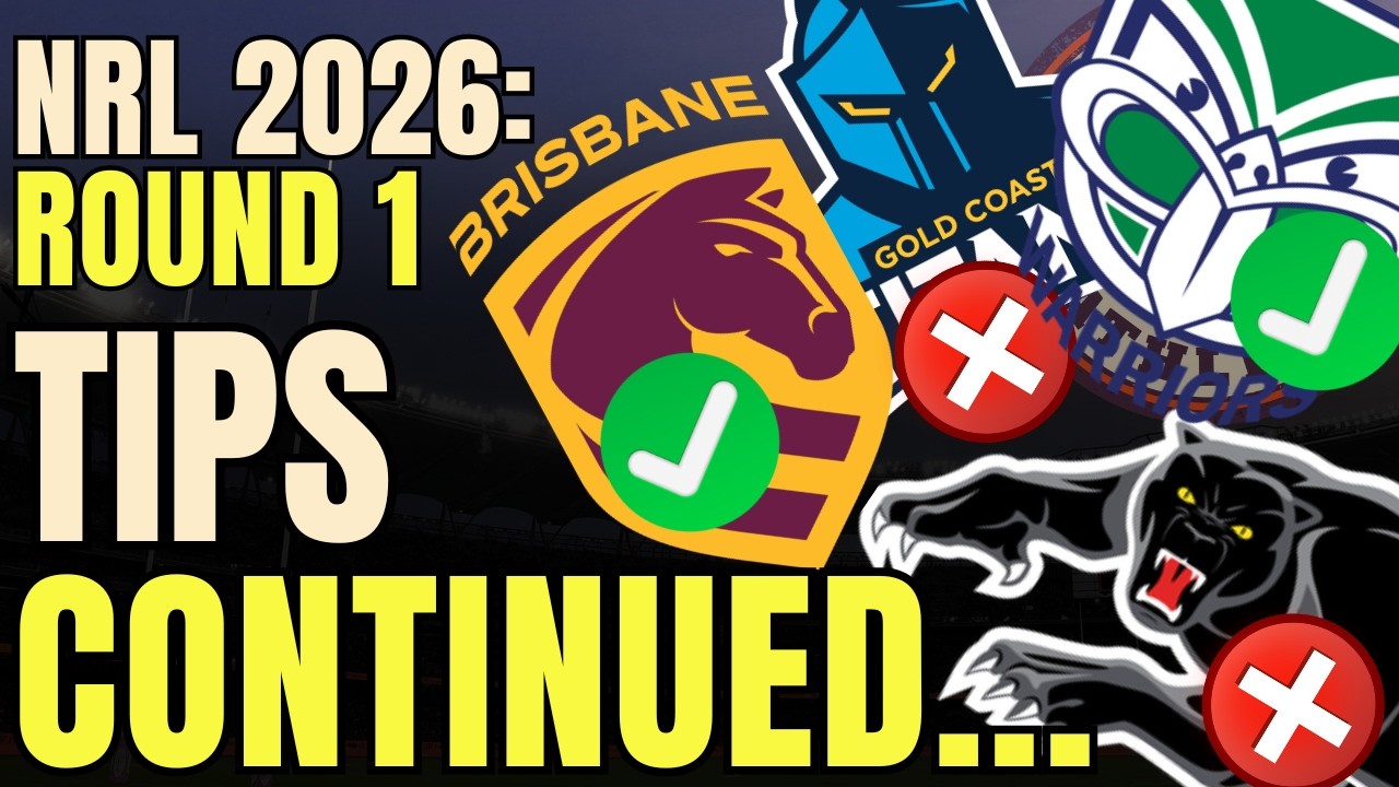 NRL Tips and Predictions - Round 1 2026
