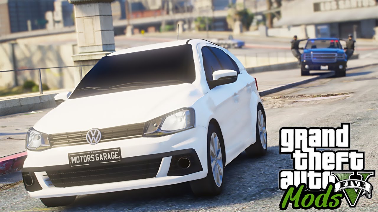 FUGA DA POLICIA COM VOLKSVAGEM GOL G7! - GTA 5 MODS