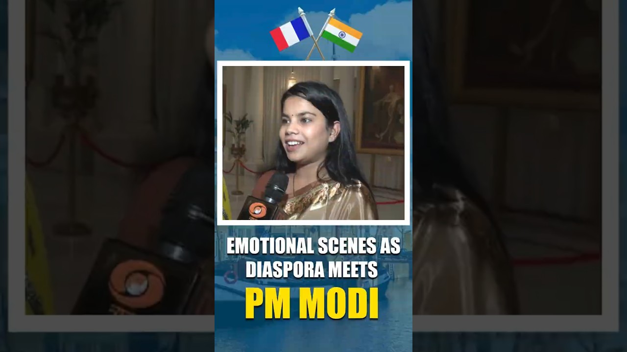Emotional Scenes As Diaspora Meets PM Modi #indiafrance #pmmodiinfrance