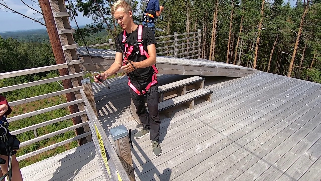 Zipline Kungsbygget Äventyrspark.
