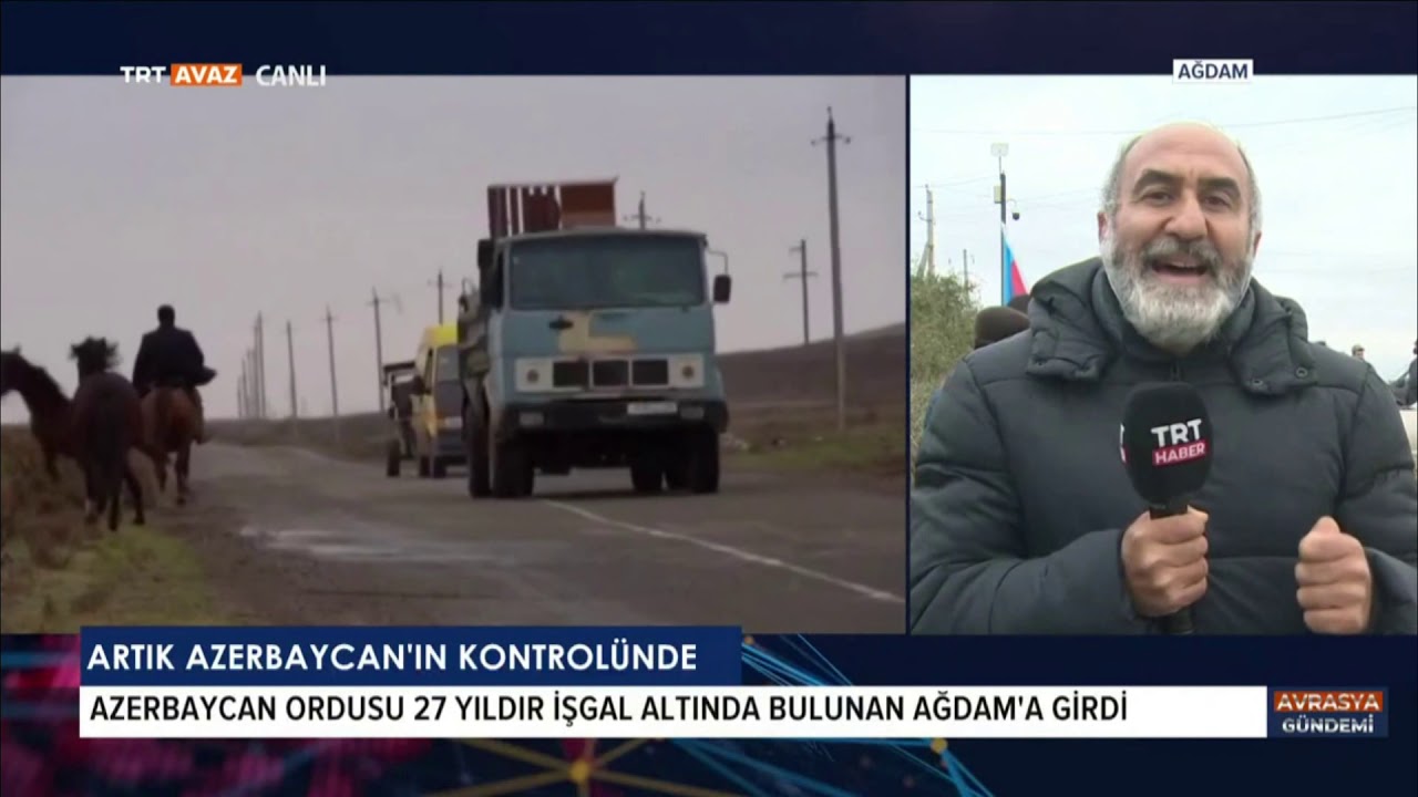 AZERBAYCAN ORDUSU 27 YIL SONRA AĞDAM'A GİRDİ