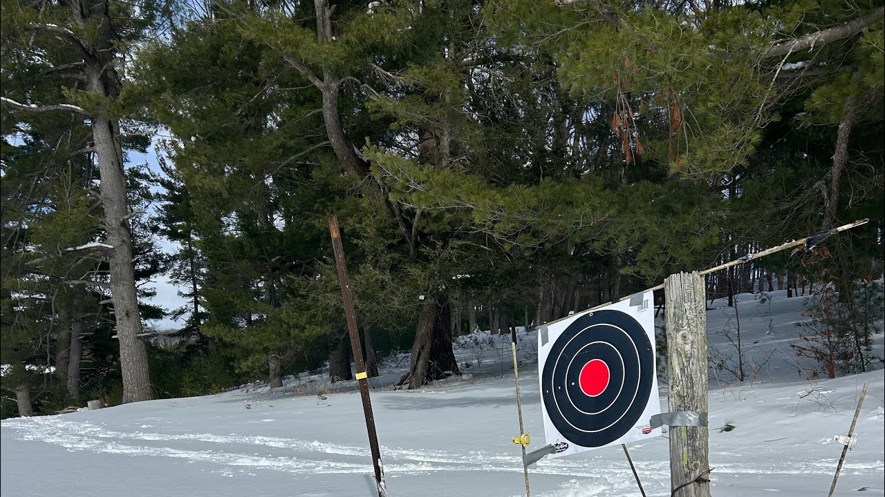 Winter Range Target Practice - Ruger 556 - Northern Michigan