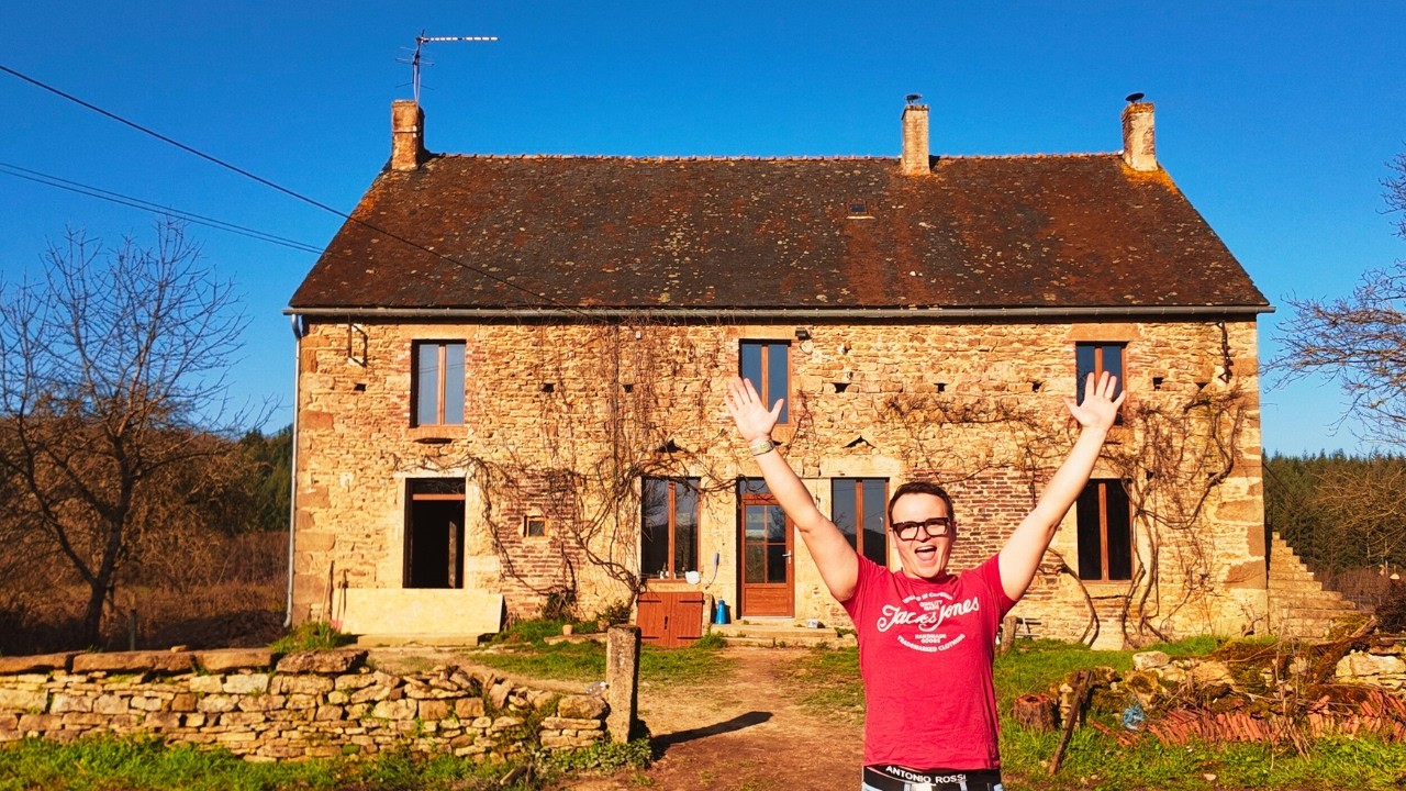 FINALLY Pouring the Concrete Floor in Our 200-Year-Old French Farmhouse #41