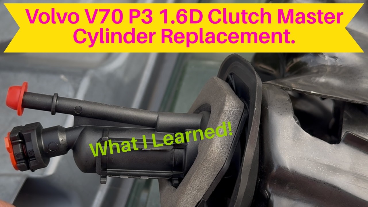 Замена главного цилиндра сцепления Volvo V70 1.6D P3.