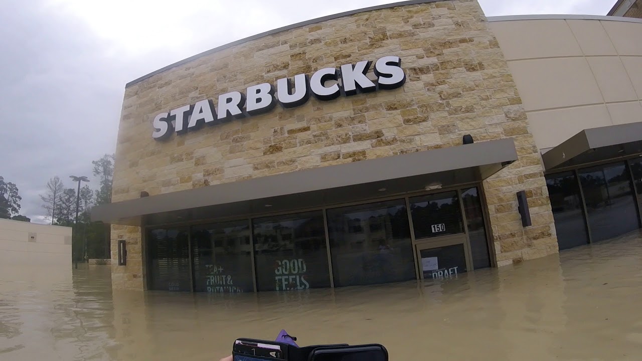 Kingwood Flooding 2017 HEB Center and Kings Crossing