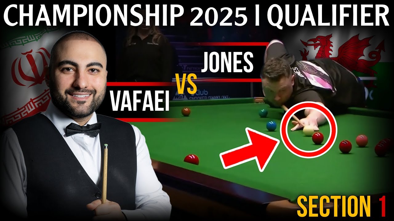 Hossein Vafaei VS Duane Jones World Championship 2025 Qualifier SNOOKER HIGHLIGHT