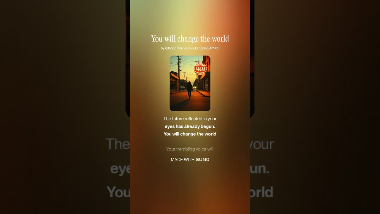 You will change the world　#music #oldiessongs