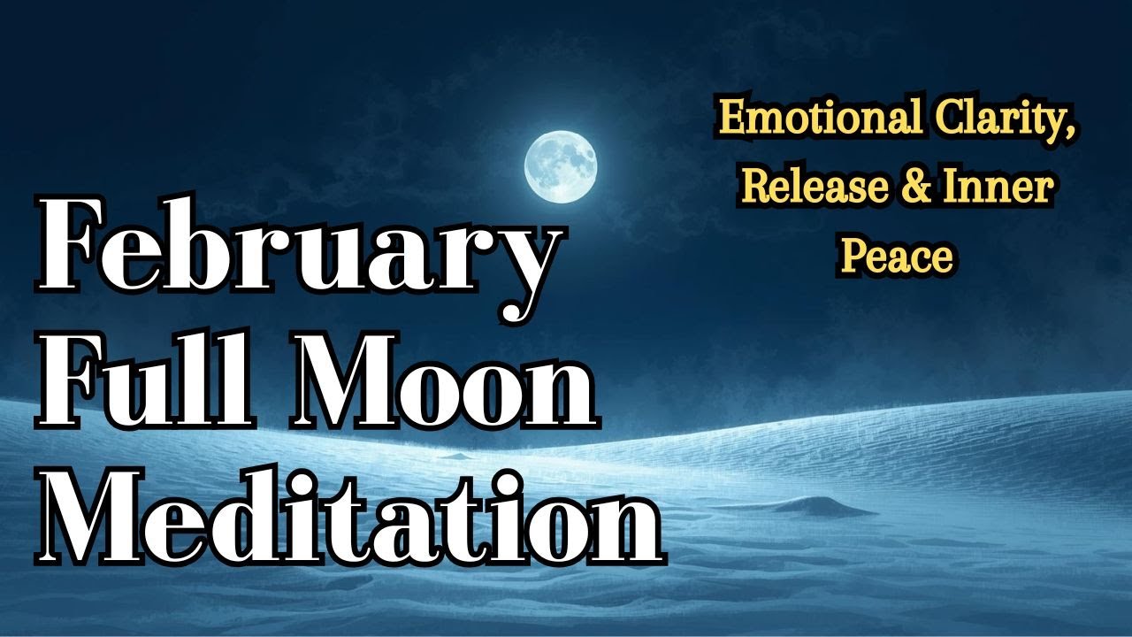 February Full Moon Meditation  | Emotional Release & Heart Healing #SnowMoon #CyclesMeditation