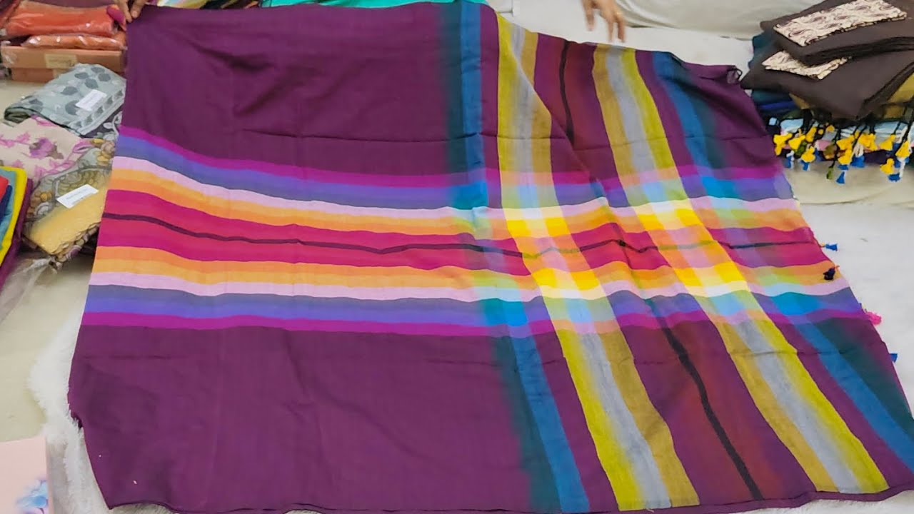 Khadhi cotton, raw mango sarees // kalamkari cotton sarees 