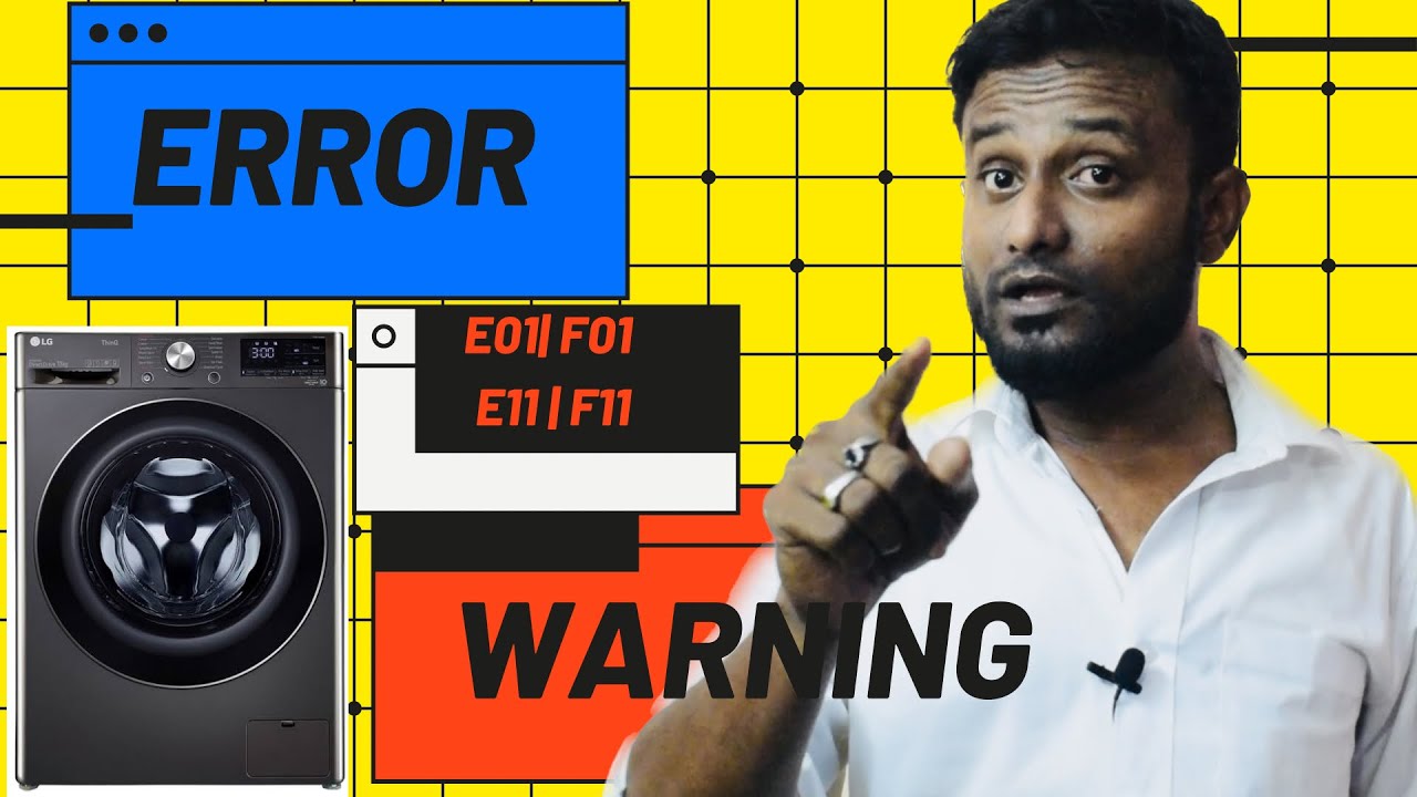 Washing Machine Error code | Front load, and  topload | E01 | F01 To E11 | F11 Tamil @faizanviews￼