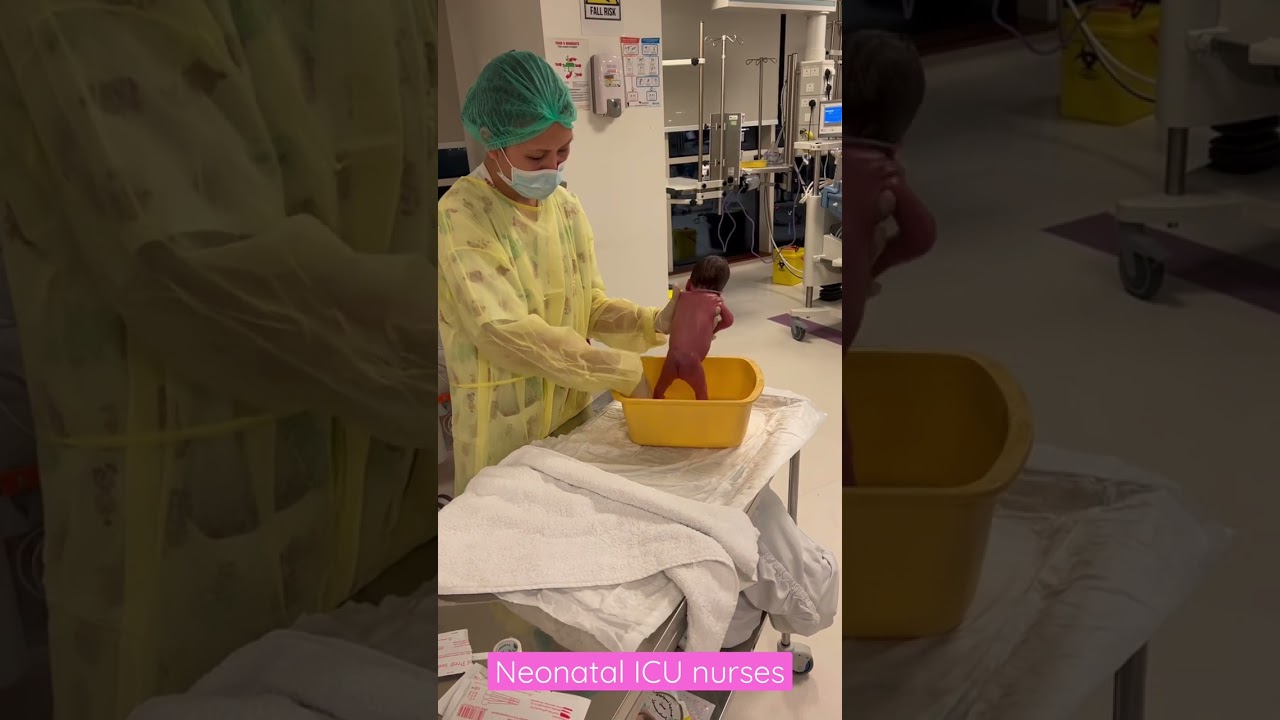 Bathing of the neonates | NICU life by Jud Perez