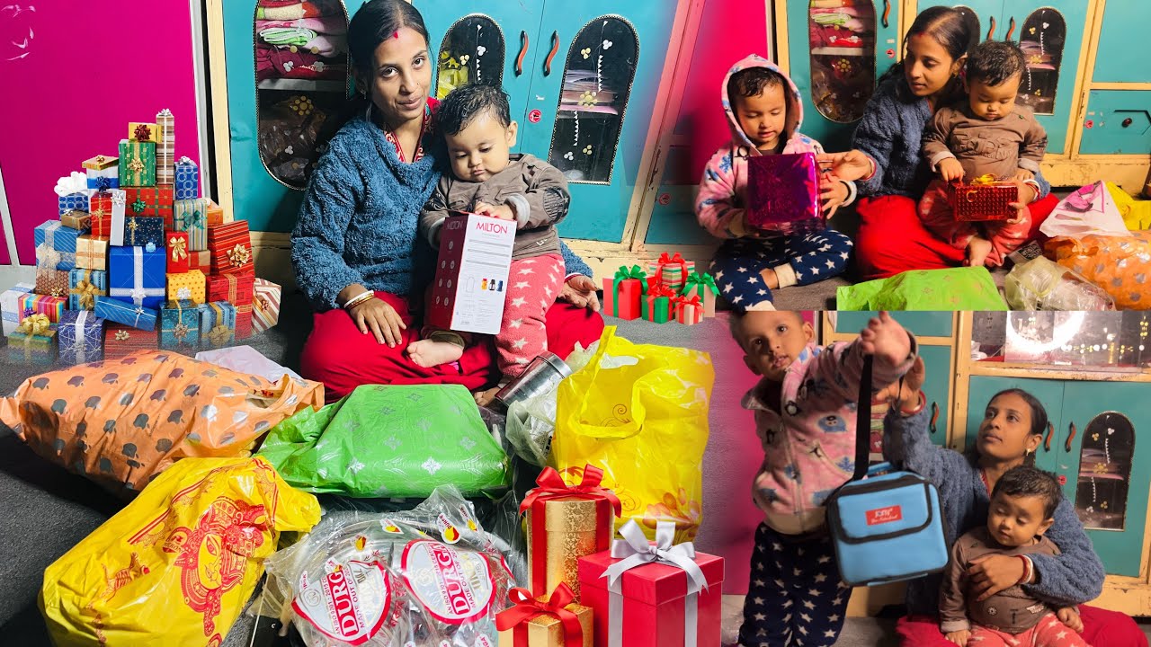 জন্মদিনে অনেক সুন্দর সুন্দর উপহার পেয়েছে মিথিল ও মিতান্স।