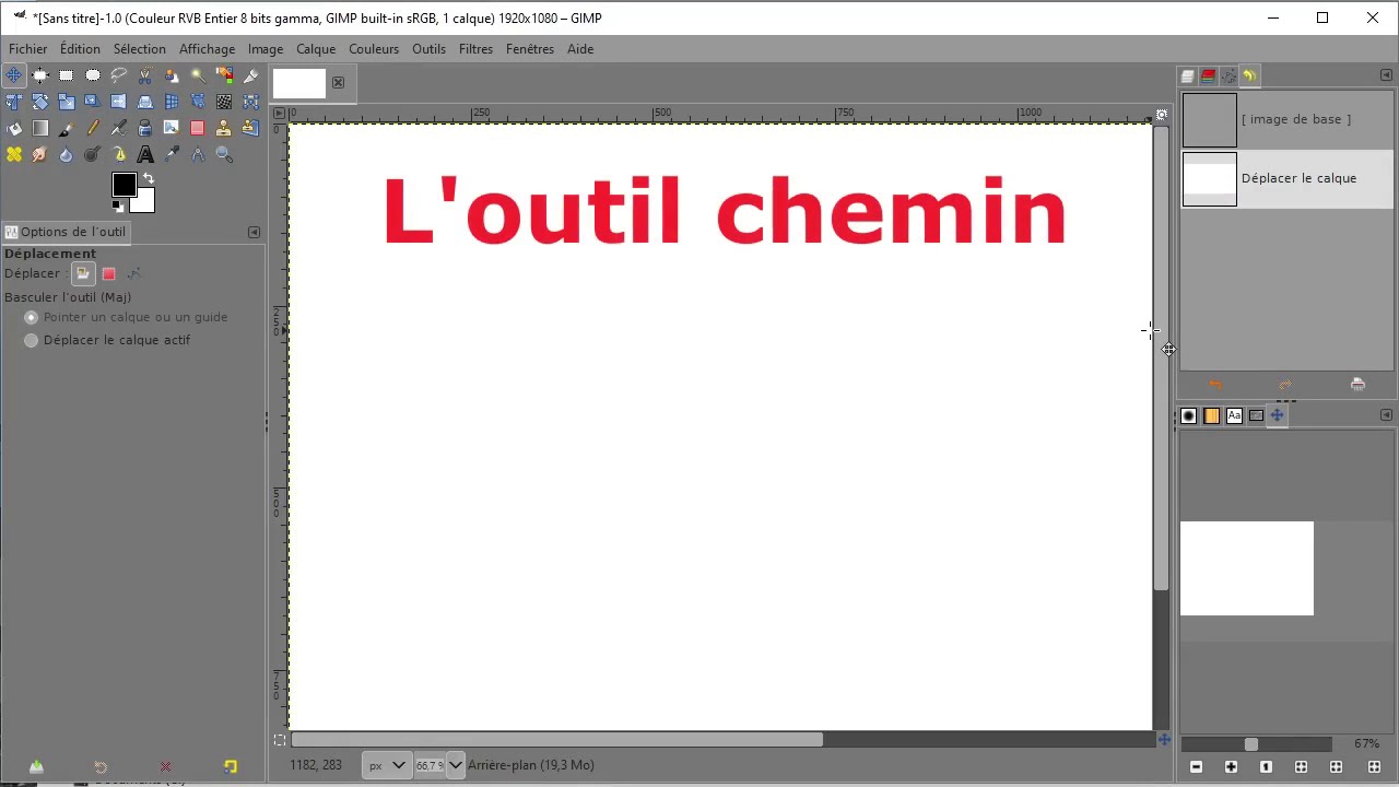 Comment utiliser l'outil chemin de GIMP