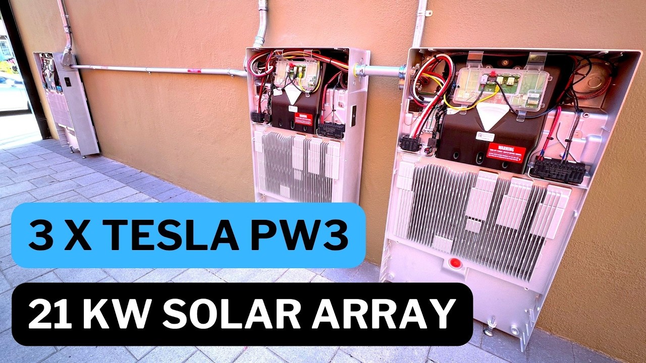 Installing 21,000W solar array with 3 Tesla Powerwalls 3. Full home battery backup.