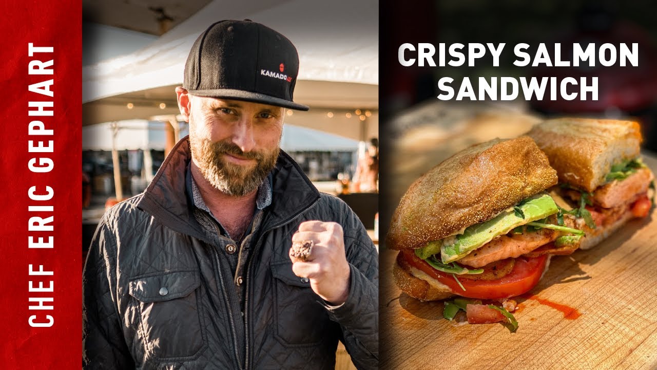Salmon Sandwich on Kamado Joe | Chef Eric Recipes