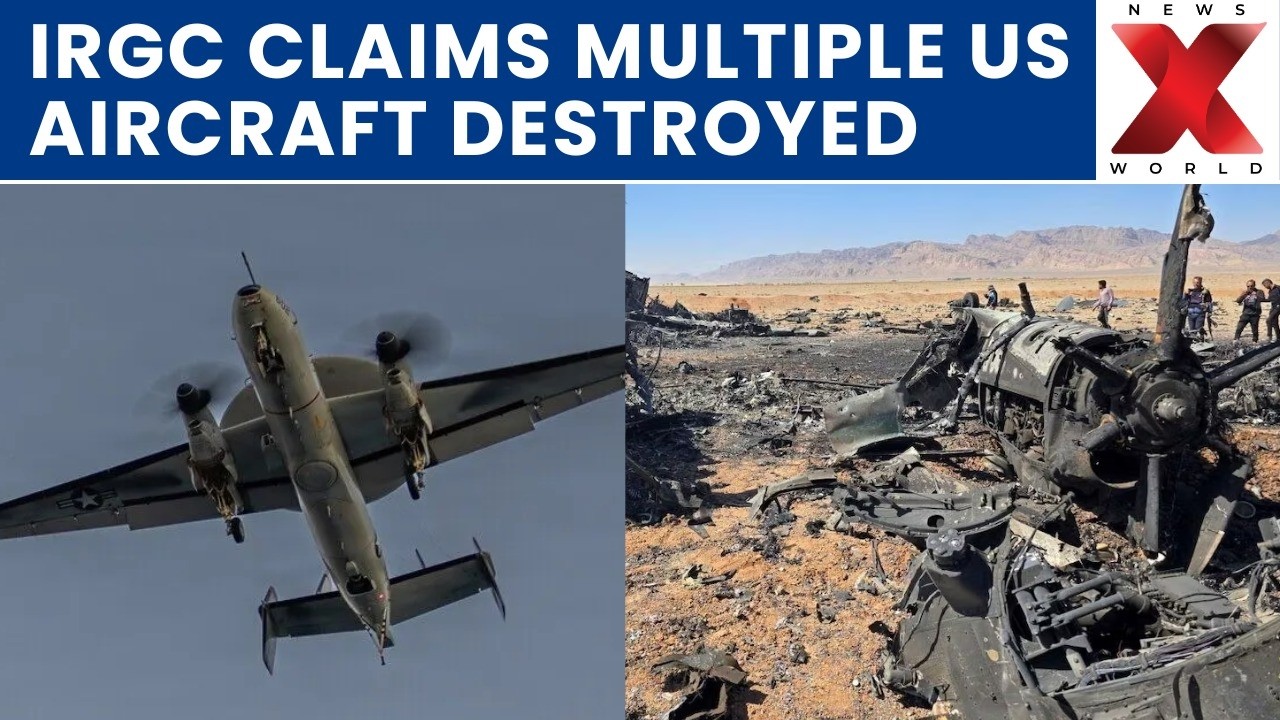 IRGC Claims US Aircraft Destroyed As Iran Dismisses Pickaxe Mountain Attack Threat | NewsX World