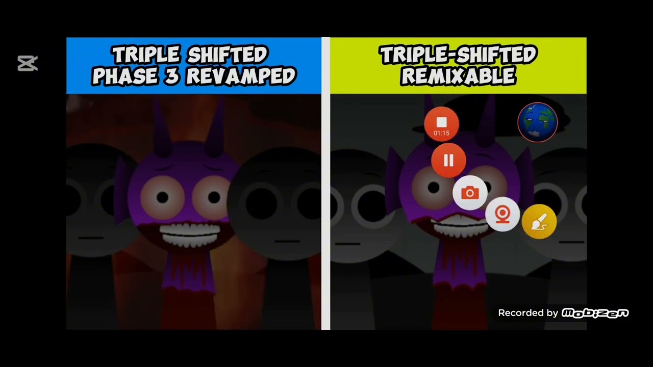My all recording videos of triple shifted phase 3 sprunki 