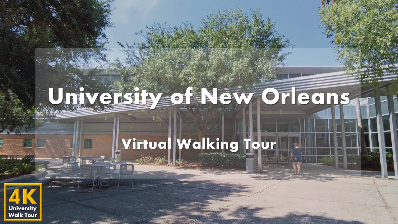 University of New Orleans [Part 1] - Virtual Walking Tour [4k 60fps]