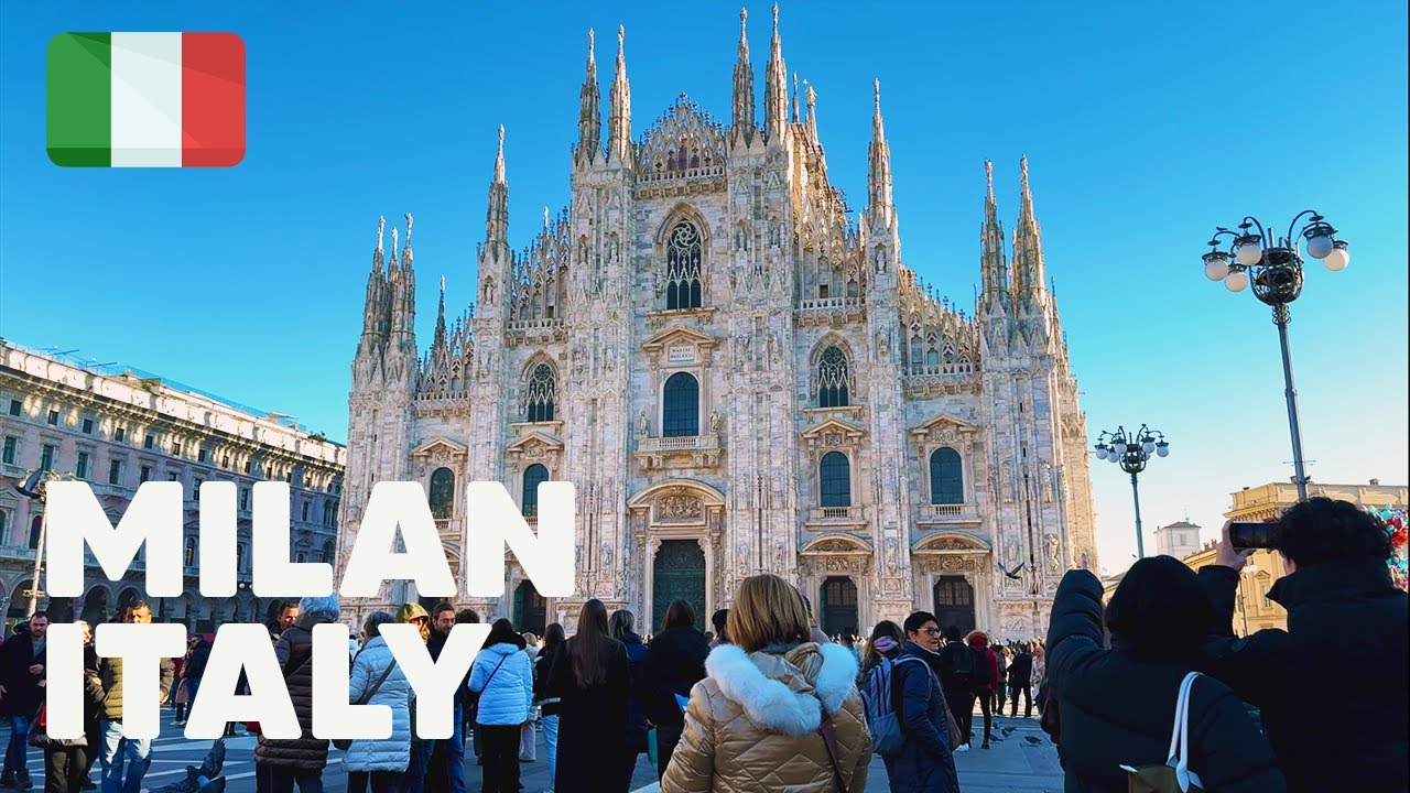 Милан, Италия 🇮🇹 — Пешеходная прогулка 【4K HDR】 | Январь 2025