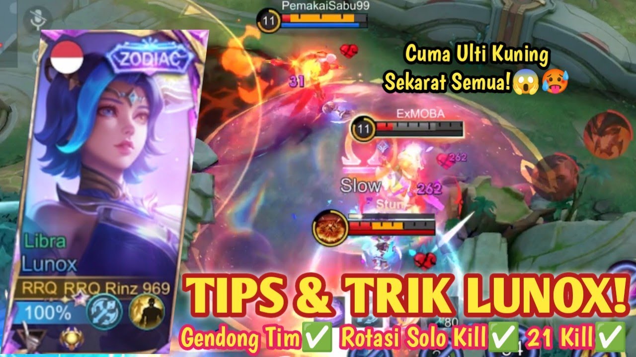 TIPS JAGO PAKAI LUNOX BIAR BISA GENDONG TIM! TUTORIAL COMBO LUNOX PEMULA -BUILD LUNOX TERSAKIT 2025 