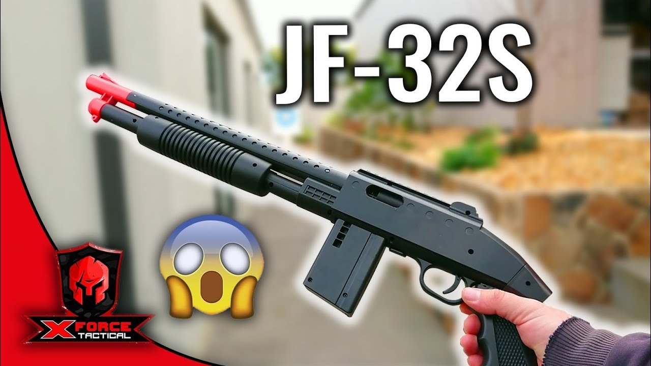 Unboxing the JF-32s Shotgun Gel blaster by X-Force Tactical