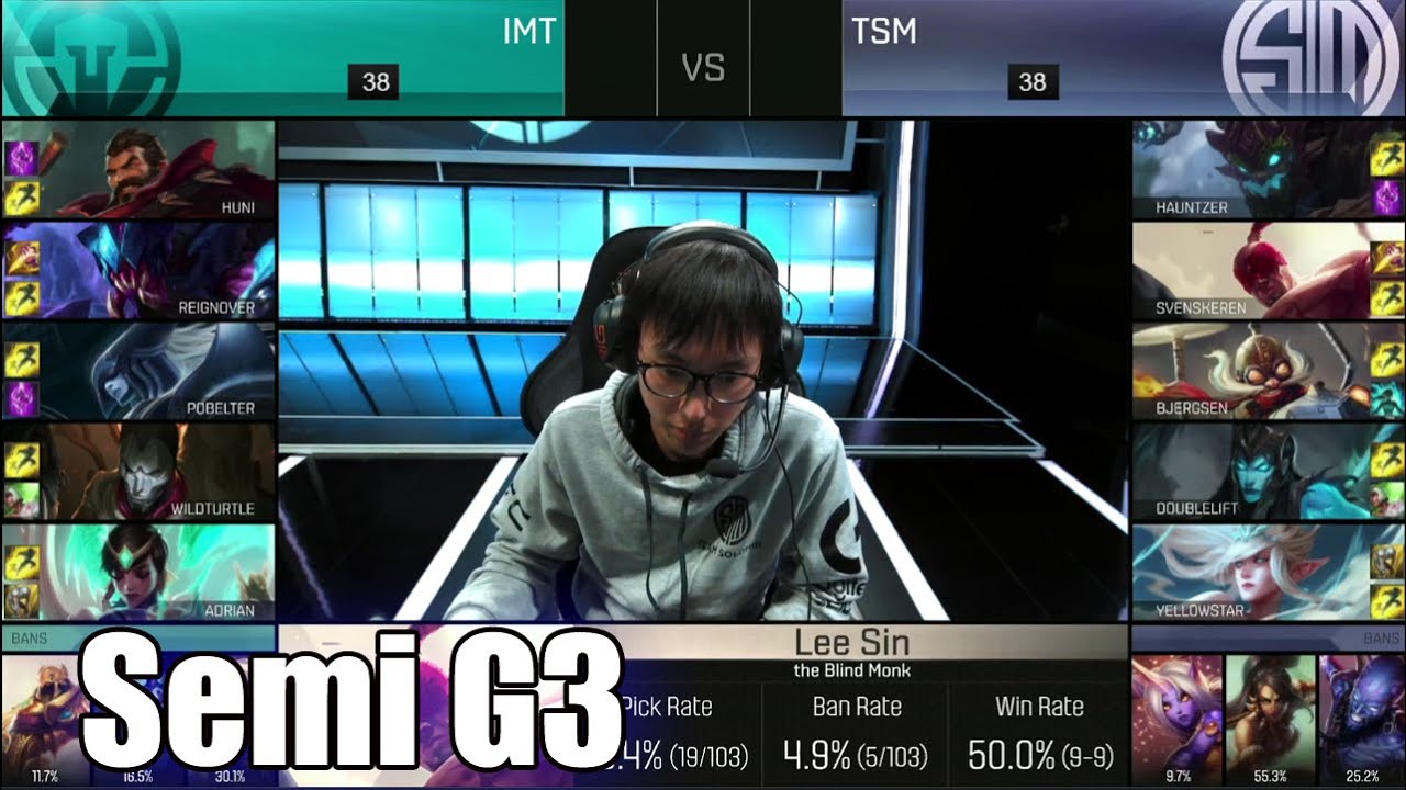 Immortals vs TSM | Game 3 Semi Finals S6 NA LCS Spring 2016 Playoffs | IMT vs TSM G3 1080p