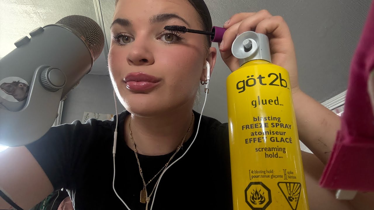 ASMR do my hair and makeup with me 💋