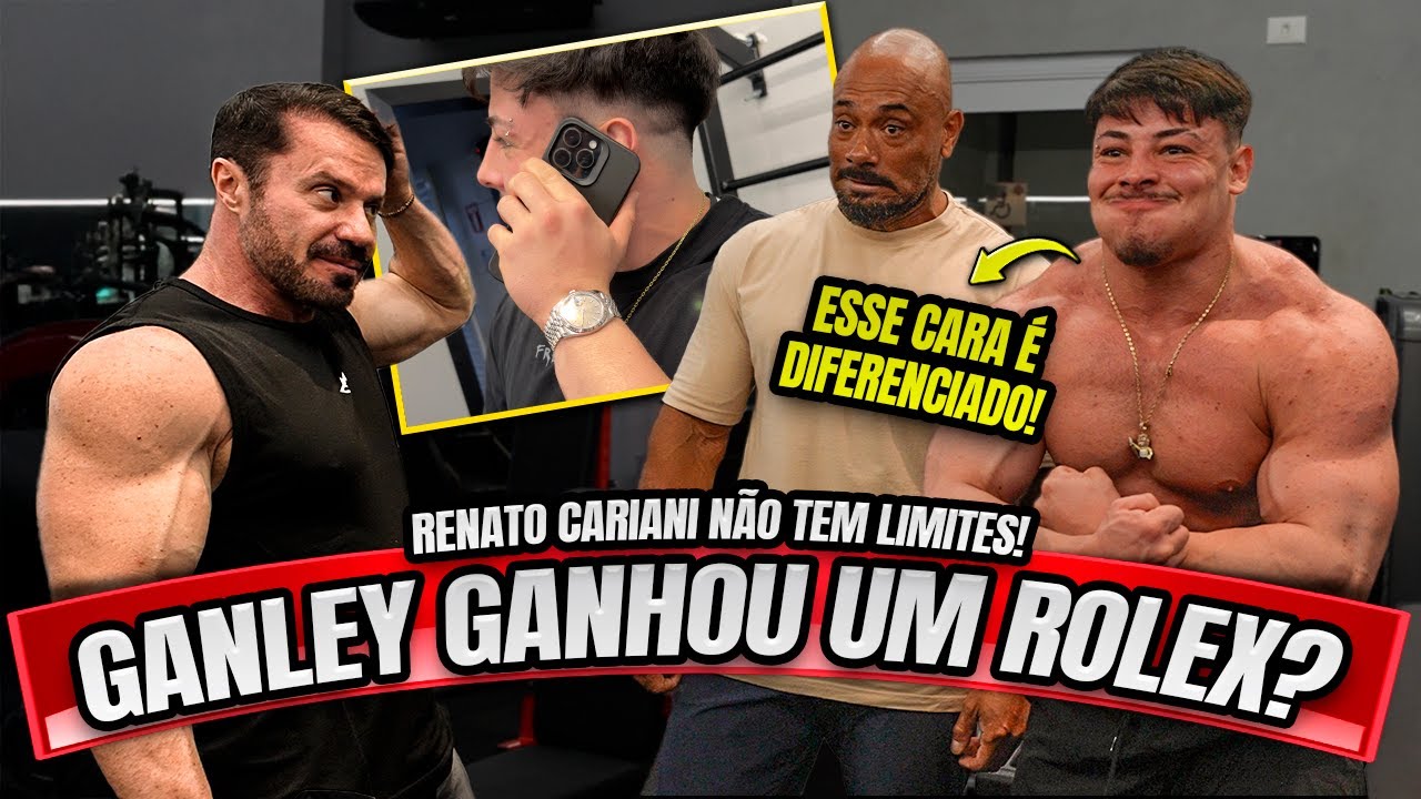 GANLEY GANHOU UM ROLEX DO CARIANI? TREINÃO DE OMBROS COM JULIO BALESTRIN!!!