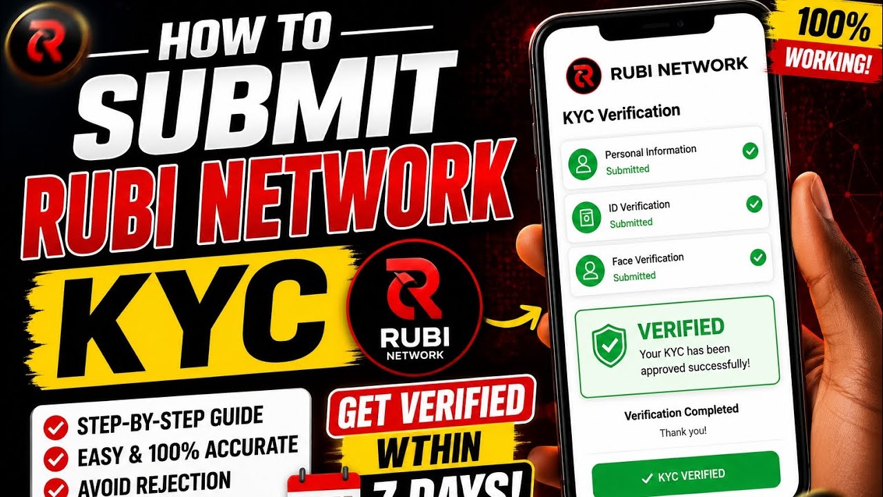 КАК ПРОЙТИ KYC В RUBI NETWORK И ПОЛУЧИТЬ ВЕРИФИКАЦИЮ ЗА 7 ДНЕЙ (Пошаговое руководство): ОБНОВЛЕНИ...