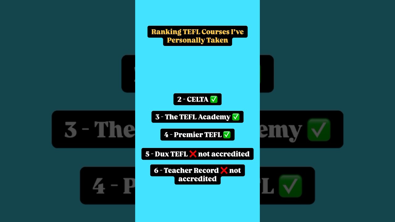 BEST TEFL Certificates RANKED (I&rsquo;ve tested them all!) ✏️