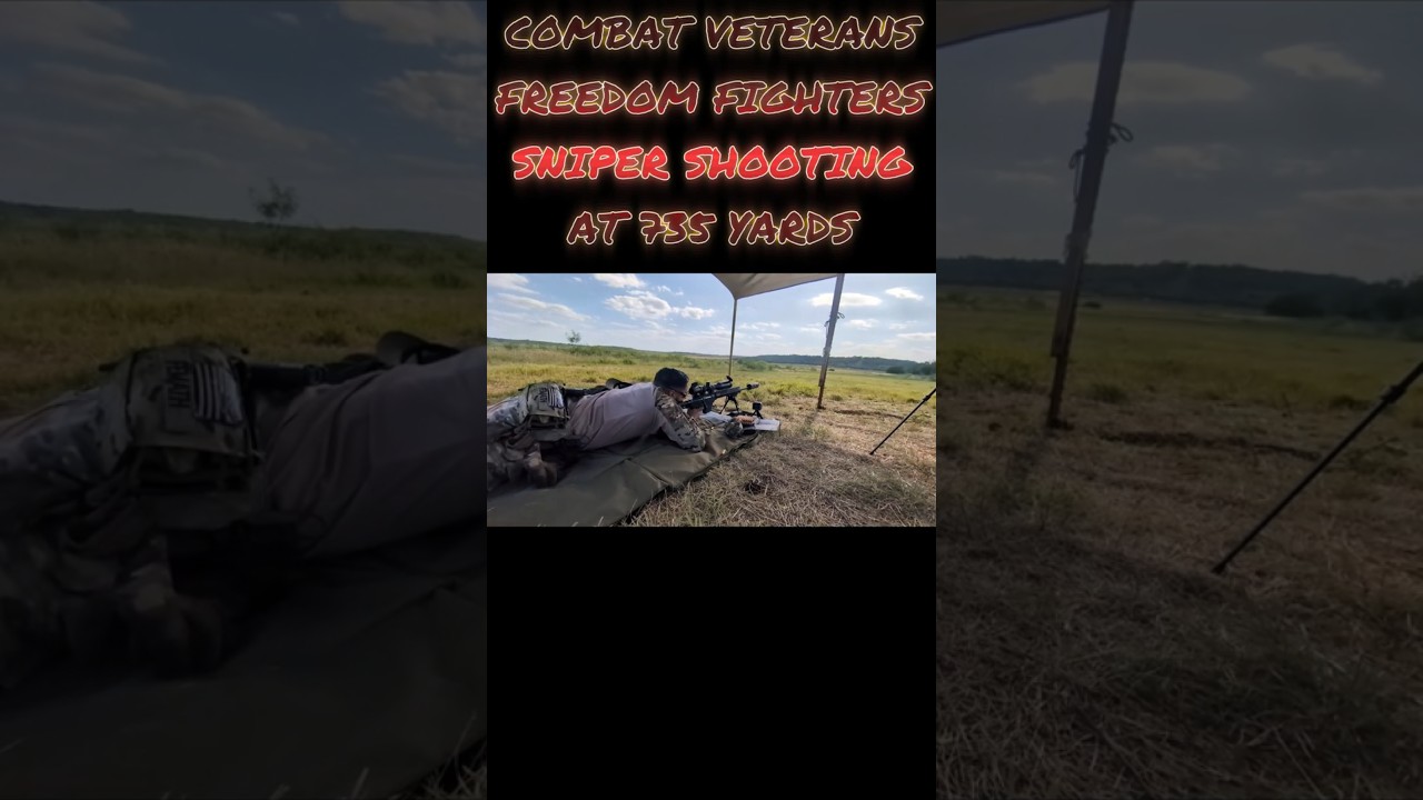 Sniper Shots at 735 Yards | Combat Veterans Push Long Range Limits Shooting Range #Shorts