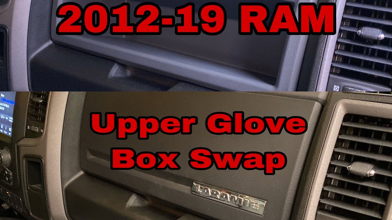 2012-2019 Ram Upper Glove Box Swap Install 1500, 2500, 3500 Mopar OEM with LED Light