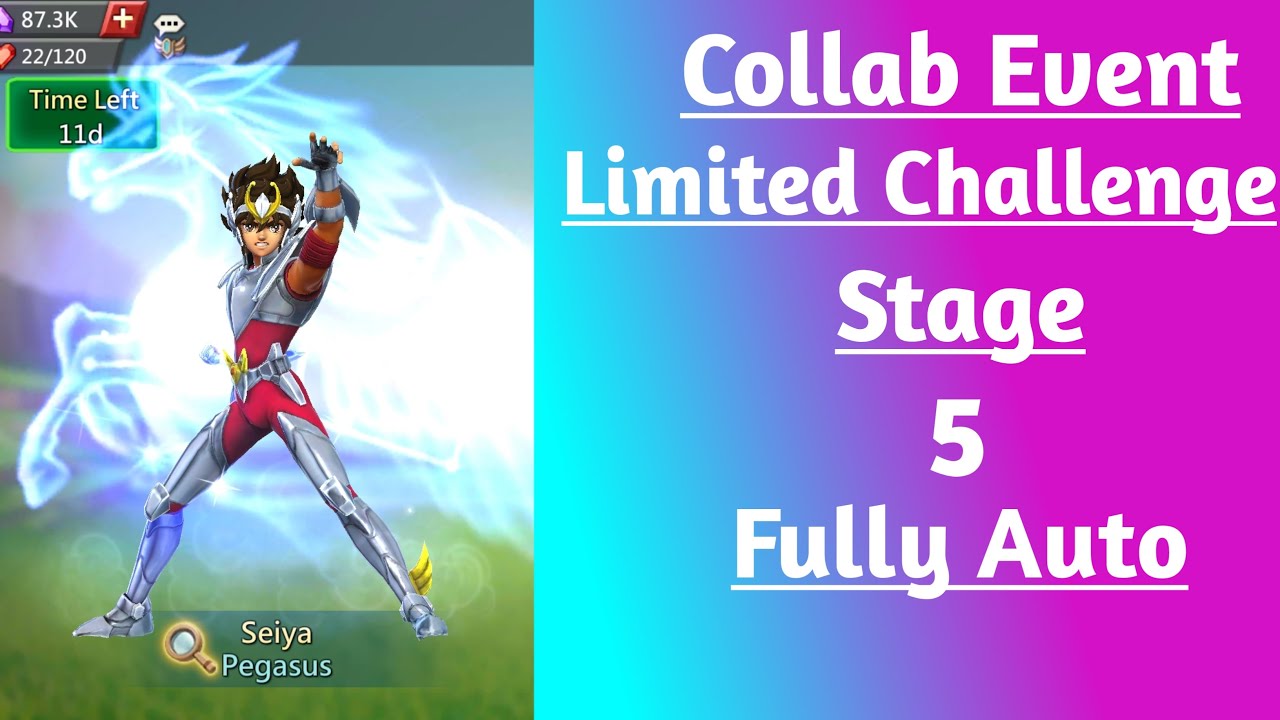 Lords mobile Pegasus limited challenge stage 5 fully auto|Seiya limited challenge stage 5 fully auto